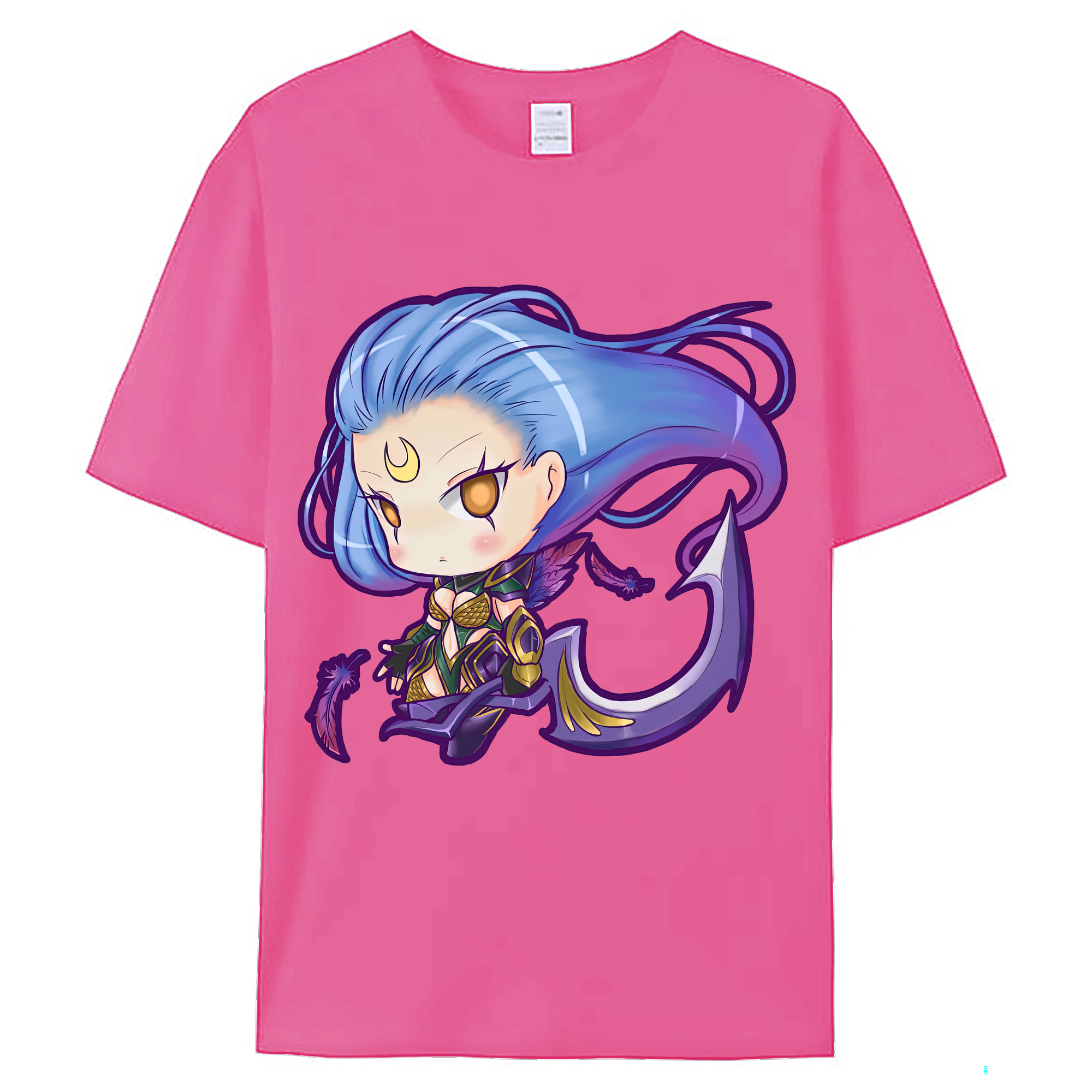 （画像用） リーグ・オブ・レジェンド League of Legends LOL レディースカジュアルプリントTシャツ（綿100％）